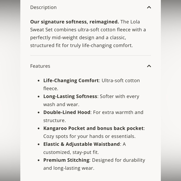 Lola Blankets Sweat Suit w/hoodie - Picture 5 of 8